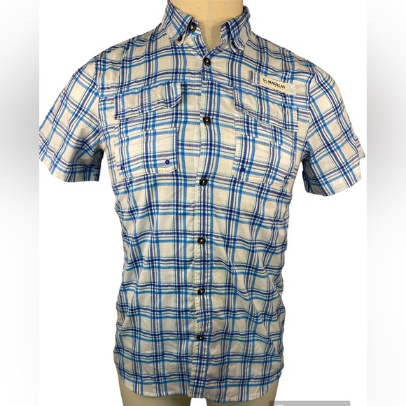 Magellan Outdoors Other - Magellan Fish Gear Classic Fit Short Sleeve Button Up Shirt Youth XL